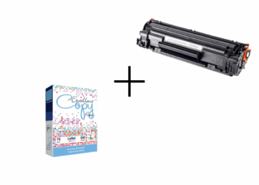 Pack 1x Toner Hp Ce-285a Alternativo + 1 Resma