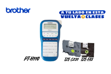 Rotuladora PT-H110 Azul+ Cinta Textil + Cinta Adhesivo fuerte